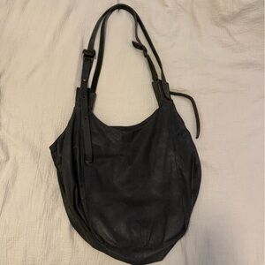 Elegant Black Crossbody Bag by the amazing isaac sellam